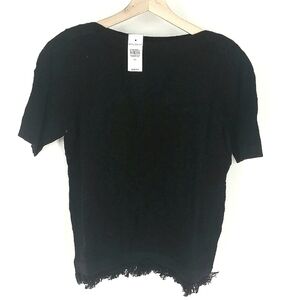 Ann Taylor Factory Fray Short Sleeve Top Size XS